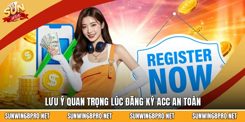 Đăng Ký Sunwin 2 Sunwin Lưu ý quan trọng lúc đăng ký acc an toàn